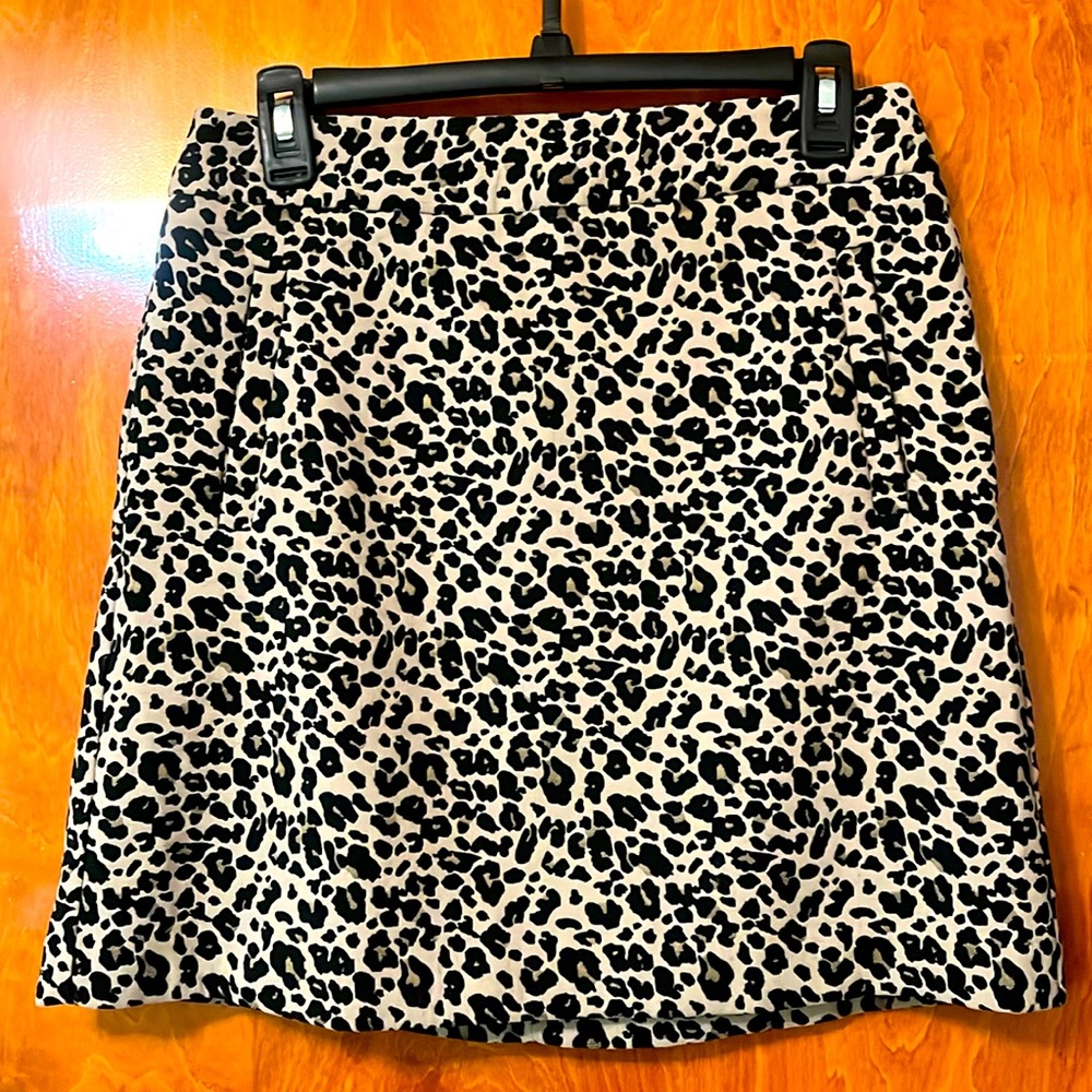 LOFT Leopard Print Skirt